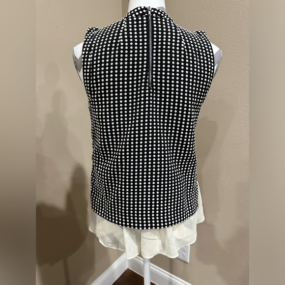 K. By Kersh Black/Cream Polka Dot Sleeveless Top, EUC! - Picture 4 of 7